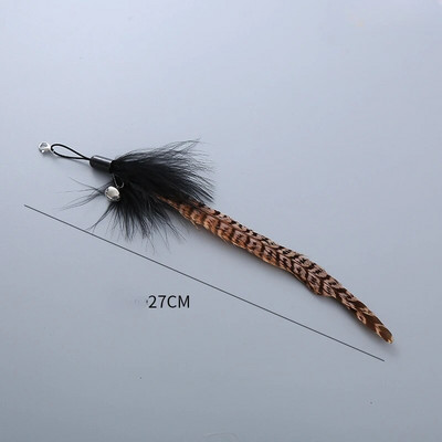 Cat Teaser Wand Igračka Zamjenska glava Caterpillar Mouse Feather Slobodno mijenjajte dodatke DIY Cat Stick Smiješne potrepštine za mačiće