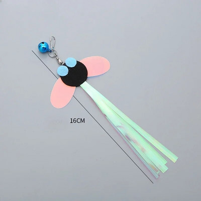 Cat Teaser Wand Igračka Zamjenska glava Caterpillar Mouse Feather Slobodno mijenjajte dodatke DIY Cat Stick Smiješne potrepštine za mačiće