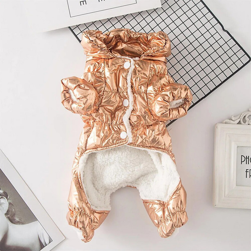 Kényelmes kölyökkutya pehelykabát parkok kis kutyáknak macskáknak meleg ruhák vízálló szélálló kutyus hóruha téli kisállat ruhák