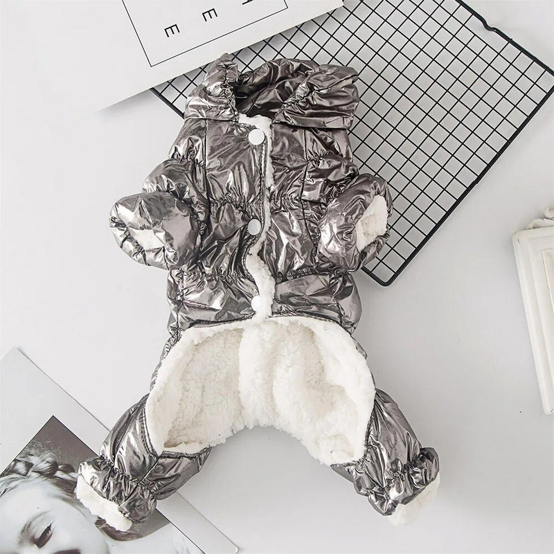 Kényelmes kölyökkutya pehelykabát parkok kis kutyáknak macskáknak meleg ruhák vízálló szélálló kutyus hóruha téli kisállat ruhák