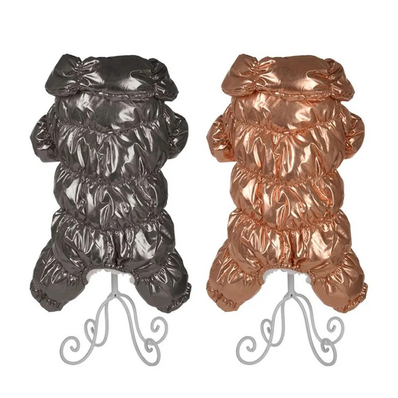 Kényelmes kölyökkutya pehelykabát parkok kis kutyáknak macskáknak meleg ruhák vízálló szélálló kutyus hóruha téli kisállat ruhák