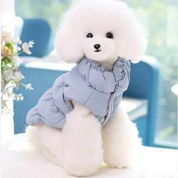 Χειμερινά ρούχα για σκύλους Μαλακό ζεστό μπουφάν για κουτάβι γάτα για μικρόσωμους σκύλους Chihuahua Γαλλικό μπουλντόγκ γιλέκο για κατοικίδια