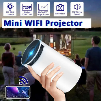 WIFI проектор 720P 4K преносим мини проектор телевизор домашно кино кино HDMI поддръжка Android 1080p за мобилен телефон SAMSUNG XIAOMI