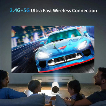 WIFI проектор 720P 4K преносим мини проектор телевизор домашно кино кино HDMI поддръжка Android 1080p за мобилен телефон SAMSUNG XIAOMI