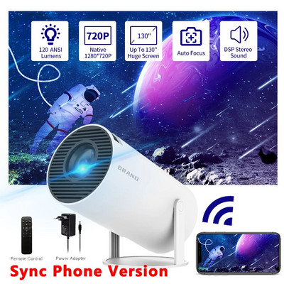WIFI projektor 720P 4K kaasaskantav MINI projektor teler Kodukino HDMI tugi Android 1080P SAMSUNG XIAOMI mobiiltelefoni jaoks