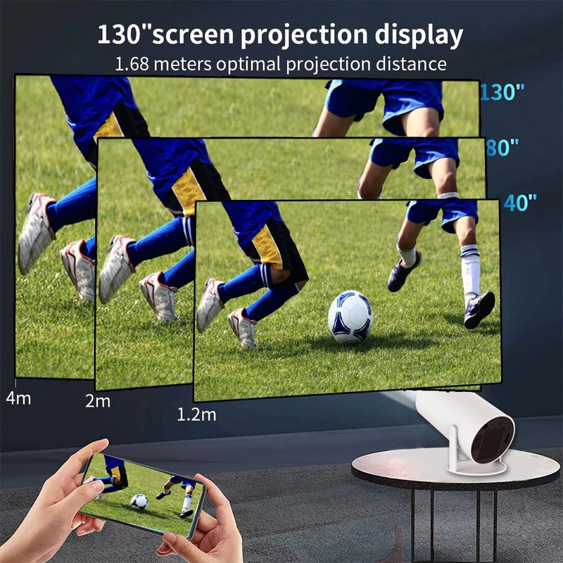 WIFI Projector 720P 4K Φορητός MINI Projector TV Home Theater Cinema HDMI Υποστήριξη Android 1080P για κινητό τηλέφωνο SAMSUNG XIAOMI