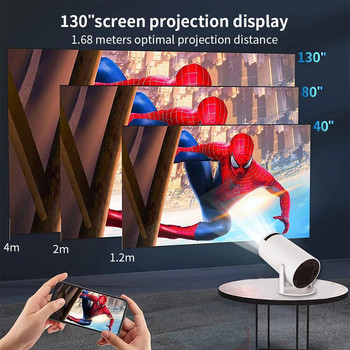 Salange HY300 Smart Projector Android 11.0 MINI Φορητός 5G WIFI Home Cinema 720P για SAMSUNG Apple Outdoor 1080P 4K Movie HDMI