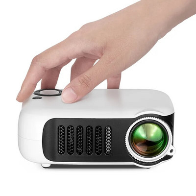 Нов A2000 MINI проектор за домашно кино, преносимо кино, 3D LED видеопроектор, лазерен прожектор за 4K 1080P чрез HD порт Smart TV BOX