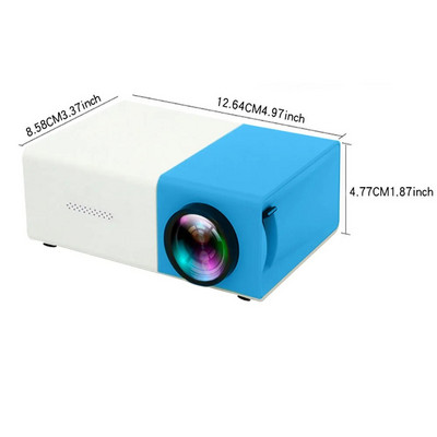 YG300 LED mini projektors HD 320x240p saderīgs ar HDMI USB TF audio mājas multivides atskaņotājs Viedais projektors
