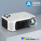 AUN A2000 Φορητός προβολέας LED Home Cinema Projector Mini Cinema Smart TV Beamer Support 1080P Full HD Αναπαραγωγή ταινίας