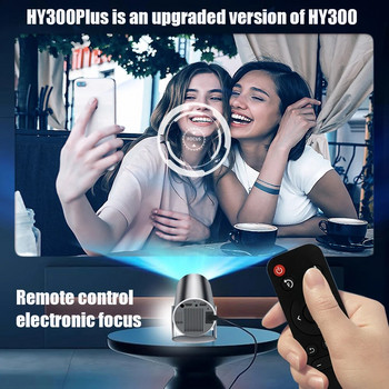 DITONG Hy300 Plus проектор 4K Android 1080P 1280*720P Full HD Видео за домашно кино Мини led проектор за филми Обновена версия