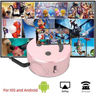 Salange Q2 Mini Projector Micro Portable Home Media Sync Smartphone Android IOS μέσω USB 320*240 LED Audio Video Player Δώρο για παιδιά