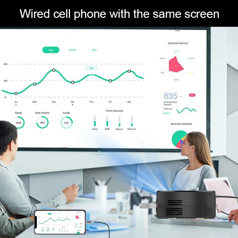 Salange Q2 Mini Projector Micro Portable Home Media Sync Smartphone Android IOS μέσω USB 320*240 LED Audio Video Player Δώρο για παιδιά