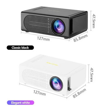 Mini Portable Projector 4K 1080P 3D LED Video Projector Wired Screen Casting Full HD Home Theatre Cinema Game Proyector