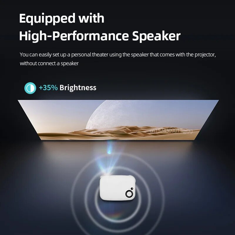 A2000 hordozható MINI projektor LED videó projektor házimozi mozi 1080p játék lézersugárzó 4K film Smart TV BOX HD porton keresztül