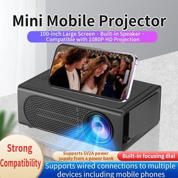 M200 MINI Проектор Домашно Кино Преносим 3D LED Видео Проектори Игра Лазерен Прожектор 4K 1080P Чрез HD Порт Smart TV BOX