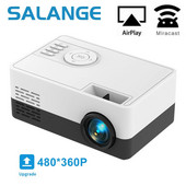 Salange J15 Pro Led mini projektors mājas kinozālei 480x360 pikseļi 1080P atbalstīts ar HDMI saderīgs USB audio video mini beamer