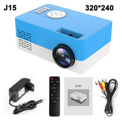 Salange J15 Pro Led mini projektors mājas kinozālei 480x360 pikseļi 1080P atbalstīts ar HDMI saderīgs USB audio video mini beamer