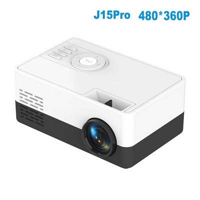 Salange J15 Pro Led mini projektors mājas kinozālei 480x360 pikseļi 1080P atbalstīts ar HDMI saderīgs USB audio video mini beamer