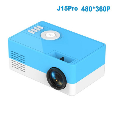 Salange J15 Pro Led mini projektors mājas kinozālei 480x360 pikseļi 1080P atbalstīts ar HDMI saderīgs USB audio video mini beamer