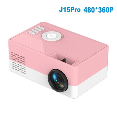 Salange J15 Pro Led mini projektors mājas kinozālei 480x360 pikseļi 1080P atbalstīts ar HDMI saderīgs USB audio video mini beamer