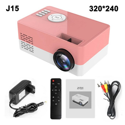 Salange J15 Pro Led mini projektors mājas kinozālei 480x360 pikseļi 1080P atbalstīts ar HDMI saderīgs USB audio video mini beamer