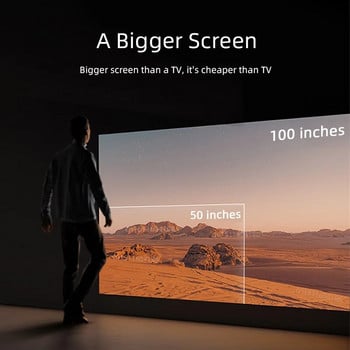 MINI Projector AUN A30 Smart TV Box Home Cinema Laser Φορητοί προβολείς Κινηματογράφος Τηλέφωνο LED βίντεο προβολέας για βίντεο 4k μέσω HD