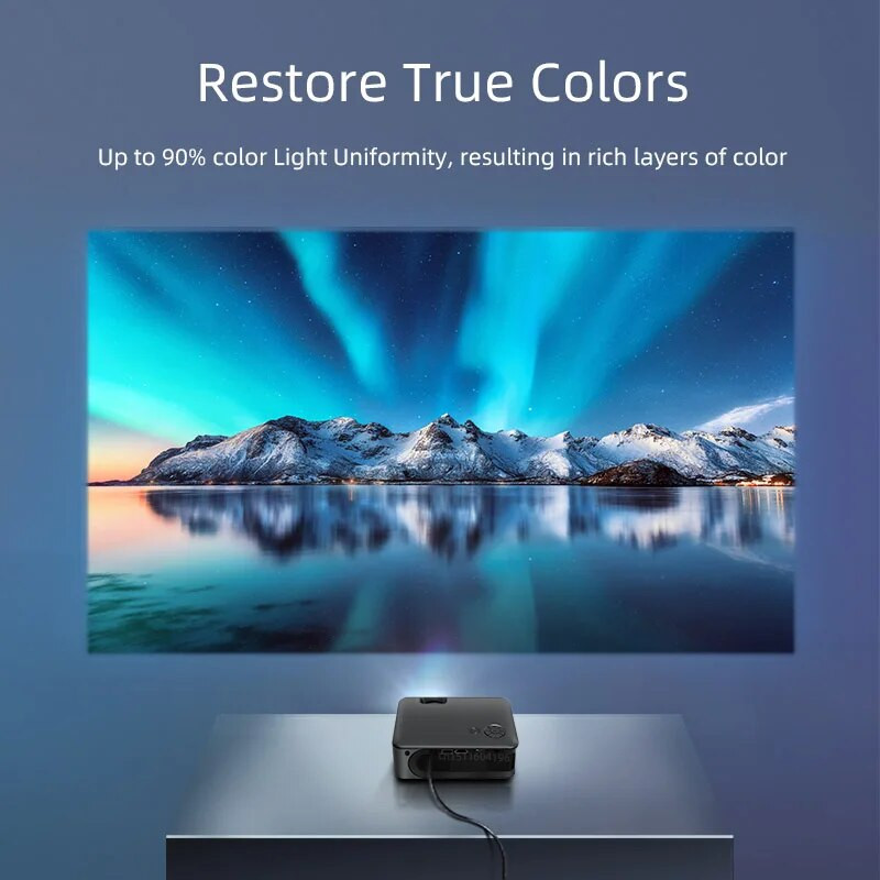 MINI projektor AUN A30 Smart TV Box Házimozi lézeres hordozható projektorok Mozitelefon LED-es videóprojektor 4k videóhoz HD-n keresztül