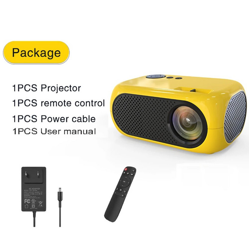 2024-es új M24 mini projektor LED hordozható otthoni kivetítő kompatibilis HDMI USB 640*480P támogatás 1080p videó vetítés gyerekeknek ajándékok