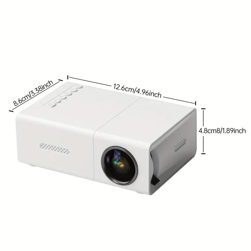Mini hordozható projektor Ultra High Definition memória kompatibilis HDMI USB és SD kültéri filmes házimozi vetítéssel