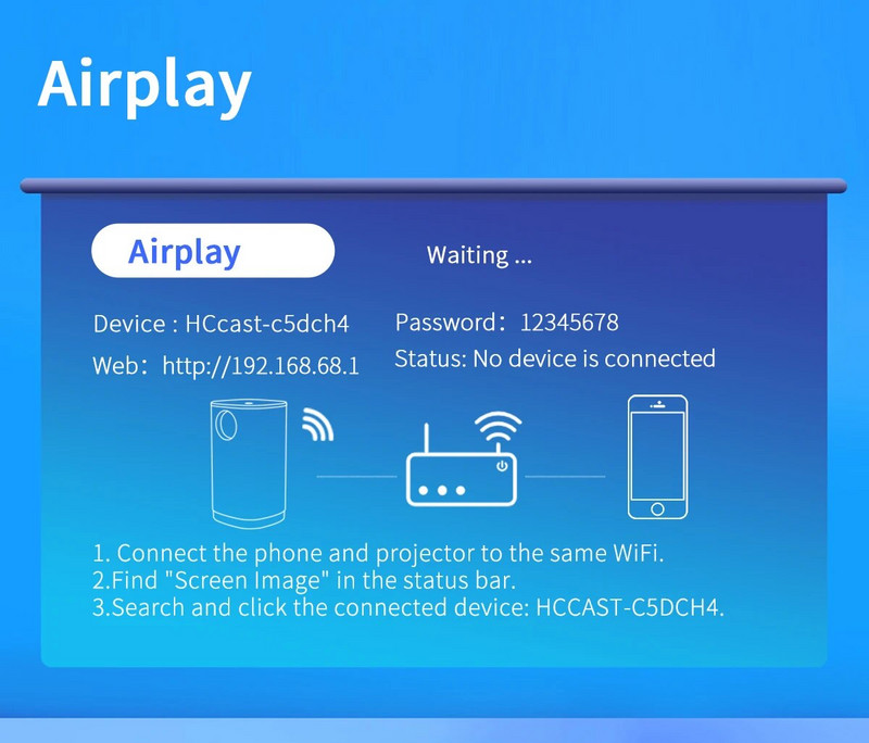 Hordozható projektor Smart TV WIFI Otthoni Beamer LED Mini projektor LED projektor Media Video Player projektor Otthoni használatra #20