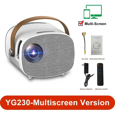 YG230 Projector 1080P Mini Projector Video Projector HD WIFI Projection Home Video Εξοπλισμός Υποστήριξη Κινητό τηλέφωνο Ίδια οθόνη