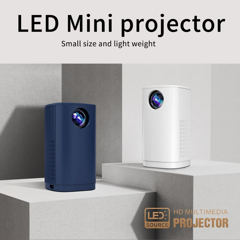 T30 mini projektor 1080P vezeték nélküli hordozható filmvetítők 100"-os azonos képernyős technikával, kétventilátoros hőelvezetés házimozihoz