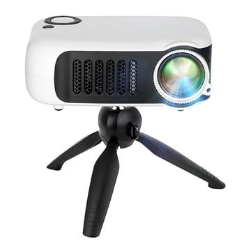 A2000 Black Home Cinema Laser Beamer Mini Video Projector Φορητός κινηματογράφος LED με θύρα USB HD για SmartPhone Full HD 1080P 4K