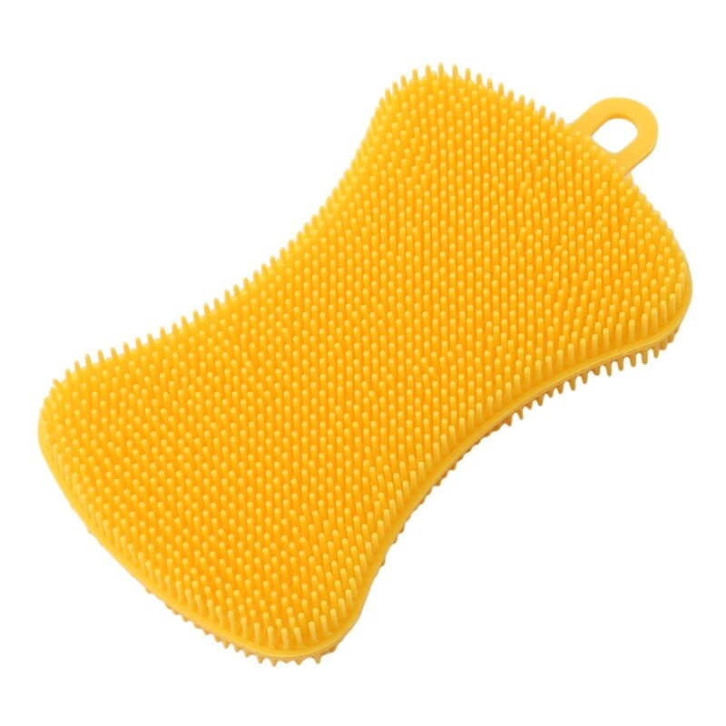 1 db szilikon mosogatókefe edényedény szivacs súroló szilikon súrolólap gyümölcs edénymosó kefék konyhai tisztítóeszköz