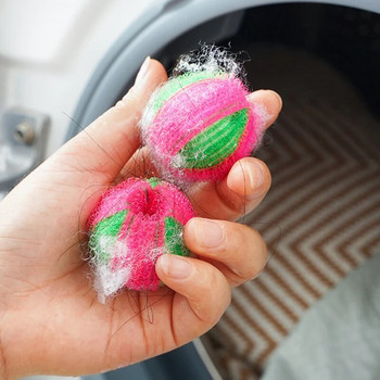 Филтър за пералня Топки за пране Премахване на косми за домашни котки Уловител Дрехи за многократна употреба Премахване на петна Топка за почистване на мръсна колекция