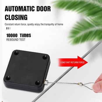 Автоматично сензорно затварящо устройство за врата Без пробиви Регулируема повърхностна запушалка за врата Автоматично затваряне на скобата за затваряне на врата Подобрение на дома
