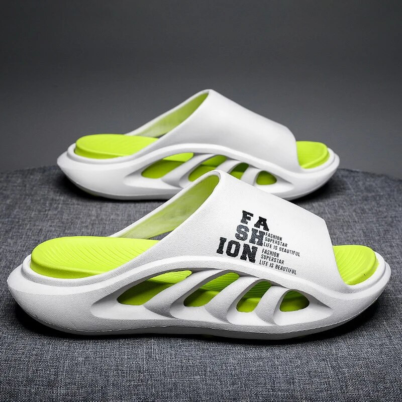 Čības Sievietēm Vīriešu Mīkstas Eva Bieza Zole Platforma Cloud Slaids Plakani Neslīdoši Dobi Sporta Unisex Vasaras Pludmales Sandales Kurpes