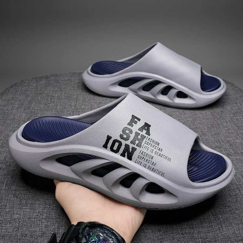 Čības Sievietēm Vīriešu Mīkstas Eva Bieza Zole Platforma Cloud Slaids Plakani Neslīdoši Dobi Sporta Unisex Vasaras Pludmales Sandales Kurpes