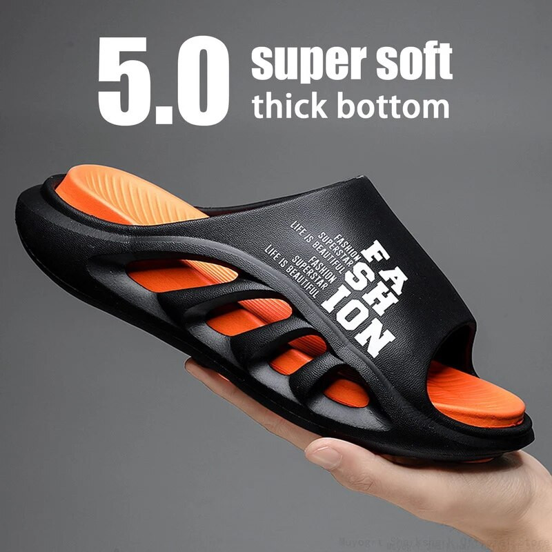 Čības Sievietēm Vīriešu Mīkstas Eva Bieza Zole Platforma Cloud Slaids Plakani Neslīdoši Dobi Sporta Unisex Vasaras Pludmales Sandales Kurpes