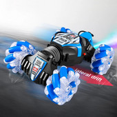 Τηλεχειριστήριο Car Drift Rc Stunt Car 4wd Hand Control Μουσική High Speed 360° Off Road Cars Led Light Παιχνίδι για ενήλικες