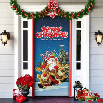 Nightmare Before Christmas Διακοσμήσεις εξωτερικού χώρου στηρίγματα Χριστουγεννιάτικα Ξωτικά Κάλυμμα Πόρτας Santa Χριστούγεννα Πανό για Πόρτα Σπιτιού για πάρτι