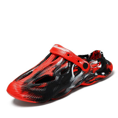 Ανδρικές παντόφλες Summer Soft EVA Beach Hole Shoes Outdoor γυναικεία slide αντιολισθητικά βαμμένα με γραβάτα Προσωποποιημένα κούφια παπούτσια σχεδιαστών 36-45