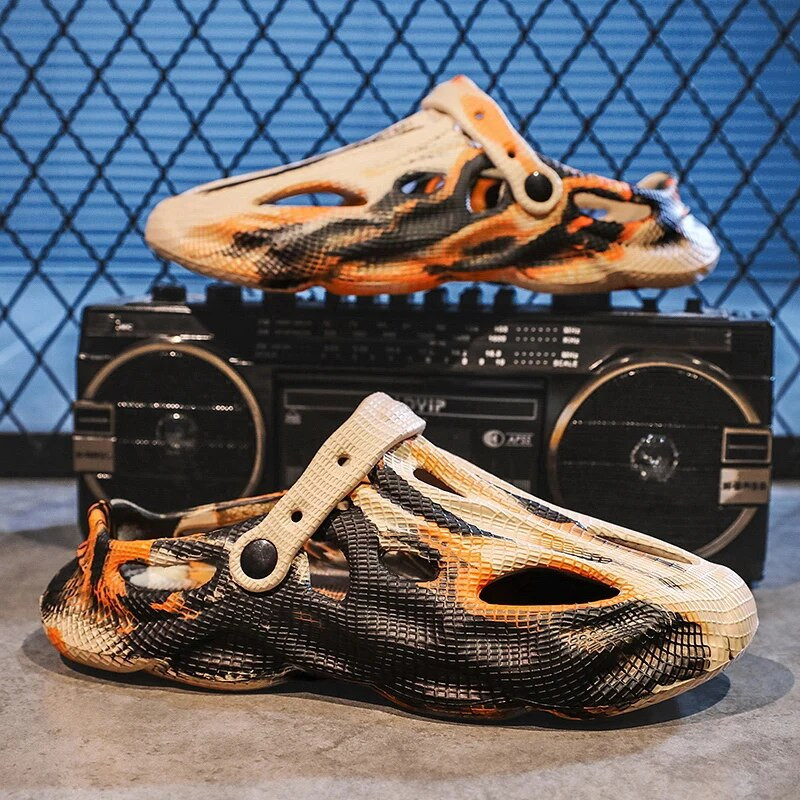 Muške papuče Ljetne mekane EVA cipele za plažu s rupama za vanjske aktivnosti Ženske tobogane Neklizajuće dizajnerske personalizirane šuplje cipele s vezanjem 36-45