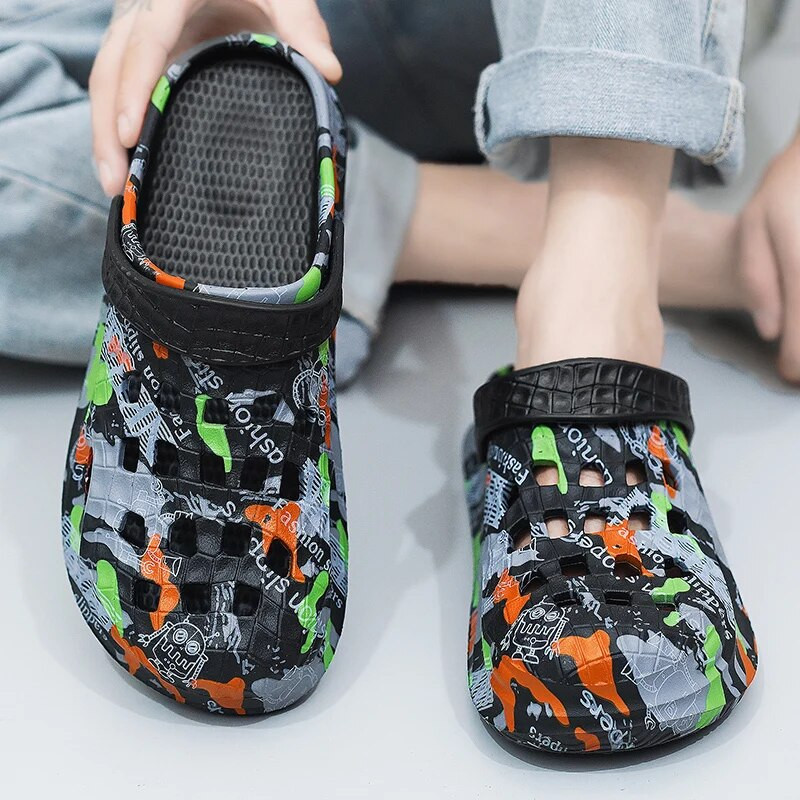 Ležerne cipele s debelim đonom Neklizajuće Udobne cipele za plažu Lagane vrtne cipele Visokokvalitetne sandale Prozračne muške papuče