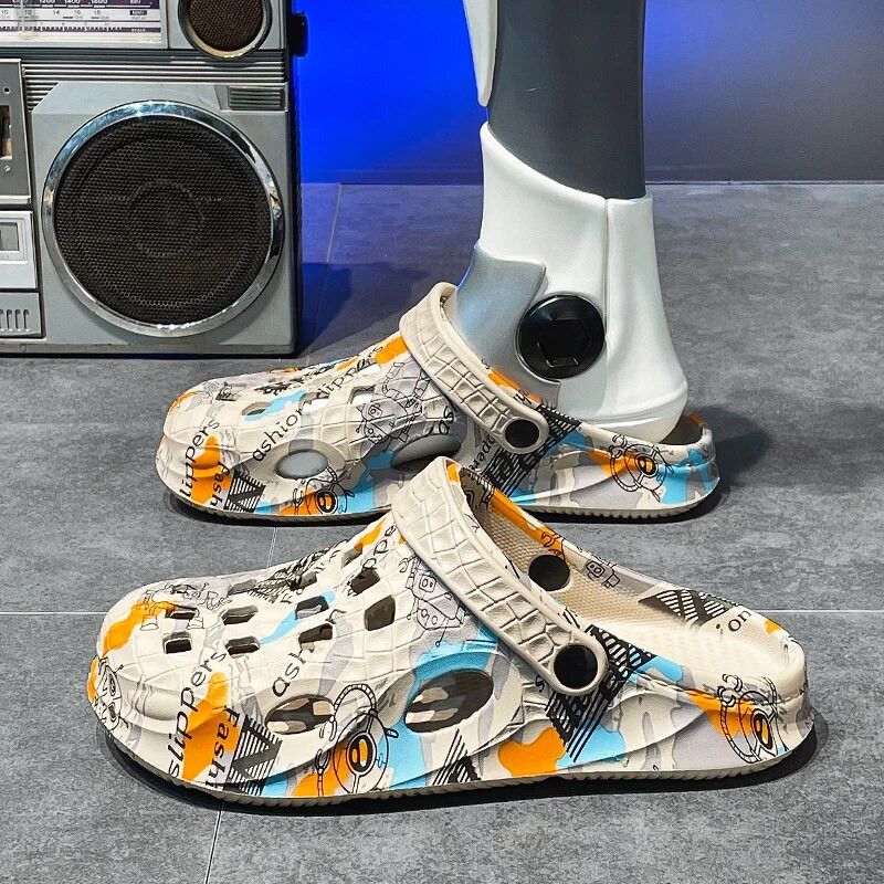 Ležerne cipele s debelim đonom Neklizajuće Udobne cipele za plažu Lagane vrtne cipele Visokokvalitetne sandale Prozračne muške papuče