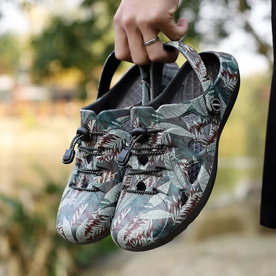 Summer Beach Slippers Men 2023 Mules Ανδρικά καλοκαιρινά τσόκαρα για άντρες Σανδάλια εξωτερικού χώρου Slide Ανδρικά παπούτσια κήπου Ανδρικά καλοκαιρινά τσόκαρα Zapatos