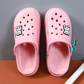 Обувки с дупки Мъжко лятно облекло Анимационни тенденции Домашни двойки Неплъзгащи се сандали с дупки Чехли Baotou Студентки Сандали на платформа