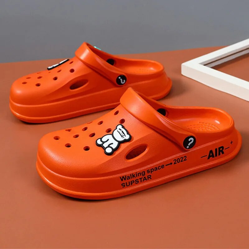 Cipele s rupama Muška ljetna odjeća Trendovi iz crtanih filmova Kućne parove Neklizajuće sandale s rupama Baotou papuče Studentice Sandale s platformom