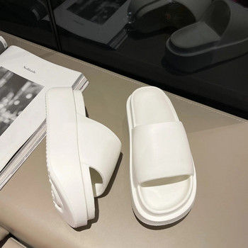 8 см нови EVA чехли с дебела подметка за жени Модни домашни чехли на платформа за летни връхни дрехи Неплъзгащи се повдигнати чехли за жени